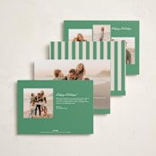 "Having Fun" - Holiday Cards in Lime by Carolyn MacLaren - Back of Card Options