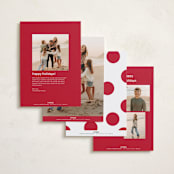 "Struffoli" - Holiday Cards in Santa Suit by Blustery August - Back of Card Options