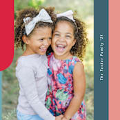 "Happy Hue" - Holiday Cards in Ruby by Lauren Chism - Detail