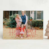 "Merry Christmas to All Lettering" - Holiday Cards in Festive by Erin German - Front