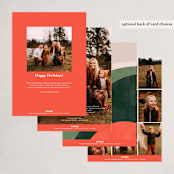 "All Color" - Holiday Cards in Fruitcake by Pixel and Hank - Back of Card Options