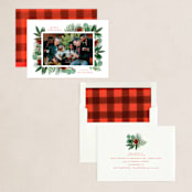 "Merry Holiday Greenery" - Holiday Cards in Holly by Brooke Chandler - Assembled