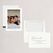 "Freshly Chic" - Holiday Cards in Coal by Nicoletta Savod - Assembled