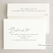 "Freshly Chic" - Holiday Cards in Coal by Nicoletta Savod - FREE Recipient Addressing