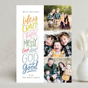"And God is good" - Holiday Cards in Gumdrops by Alethea and Ruth - Front