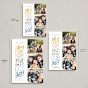 "And God is good" - Holiday Cards in Gumdrops by Alethea and Ruth - Formats Available