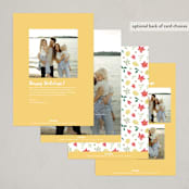 "Rejoice Christmas Crest" - Holiday Cards in Misty by Kim Thoa - Back of Card Options