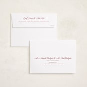 "Merry Striped Frame" - Holiday Cards in Ruby by Alston Foster - FREE Recipient Addressing