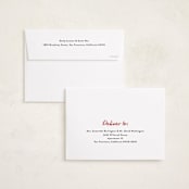 "Peace and Goodwill" - Holiday Cards in Berry by Louise Kay - FREE Recipient Addressing