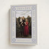"Endless Joy" - Holiday Cards in Periwinkle by Annie Chan - Folded Card