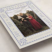 "Endless Joy" - Holiday Cards in Periwinkle by Annie Chan - Detail
