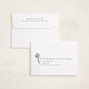 "Holly Sprig" - Holiday Cards in Pine by letterfix - FREE Recipient Addressing