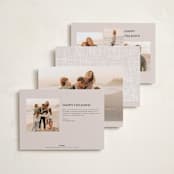"thiples" - Holiday Cards in Cotton by chocomocacino - Back of Card Options
