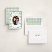 "Alpine" - Holiday Cards in Pistachio by Bayberry Kate - Assembled