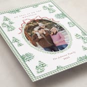 "Alpine" - Holiday Cards in Pistachio by Bayberry Kate - Detail