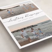 "Three Blessings" - Holiday Cards in Snowcap by Pixel and Hank - Detail