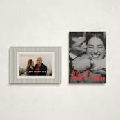"Cheery" - Holiday Cards in Candy Cane by Emily Sabol Goss - Photo Orientation Options