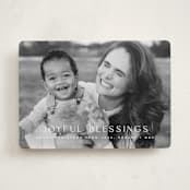 "Brightest Blessings" - Holiday Cards in Snow by Kristie Kern - Front