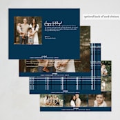"A Signature Holiday" - Holiday Cards in Midnight by Liz Conley - Back of Card Options