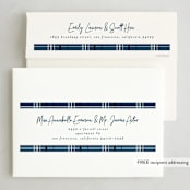 "A Signature Holiday" - Holiday Cards in Midnight by Liz Conley - FREE Recipient Addressing