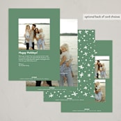 "Joy to the world lettering" - Holiday Cards in Evergreen by Alethea and Ruth - Back of Card Options