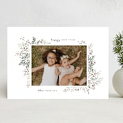 "Heavenly Nature" - Holiday Cards in Cranberry by Itsy Belle Studio - Front