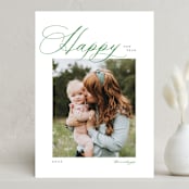 "Fancy Joy" - Holiday Cards in Pine by Pixel and Hank - Front