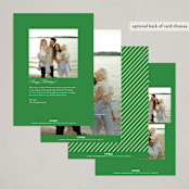"Fancy Joy" - Holiday Cards in Pine by Pixel and Hank - Back of Card