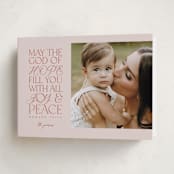"Filled With Love" - Holiday Cards in Peppermint by Pink House Press - Folded Card