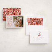 "Filled With Love" - Holiday Cards in Peppermint by Pink House Press - Assembled