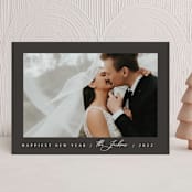 "Merry & Minimalist" - Holiday Cards in Charcoal by Nicole Walsh - Front