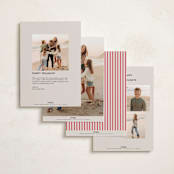 "simple border" - Holiday Cards in Stocking by Creo Study - Back of Card Options