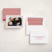 "Sweet Peppermint Frame" - Holiday Cards in Candy Cane by Alston Foster - Assembled