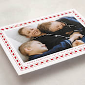 "Sweet Peppermint Frame" - Holiday Cards in Candy Cane by Alston Foster - Detail