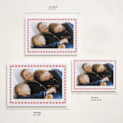 "Sweet Peppermint Frame" - Holiday Cards in Candy Cane by Alston Foster - Formats Available