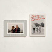 "Nostalgia" - Holiday Cards in Candy Cane by Ekko Studio - Photo Orientation Options
