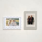 "Festive Greens" - Holiday Cards in French Blue by Alston Foster - Photo Orientation Options