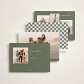 "Simply Stated" - Holiday Cards in Fir by Emily Sabol Goss - Back of Card Options