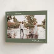 "Simply Stated" - Holiday Cards in Fir by Emily Sabol Goss - Folded Card