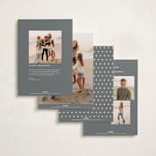 "Vintage Bevel" - Holiday Cards in Buttercream by Carolyn MacLaren - Back of Card Options