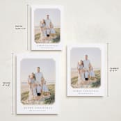 "Vintage Bevel" - Holiday Cards in Buttercream by Carolyn MacLaren - Formats Available