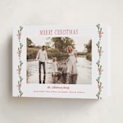 "Lillian" - Holiday Cards in Holly Berry by Petra Kern - Folded Card