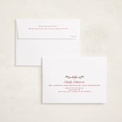 "Lillian" - Holiday Cards in Holly Berry by Petra Kern - FREE Recipient Addressing