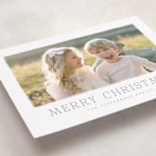 "Winter Daisy" - Holiday Cards in Fir by Wildfield Paper Co - Detail