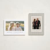 "Winter Daisy" - Holiday Cards in Fir by Wildfield Paper Co - Photo Orientation Options