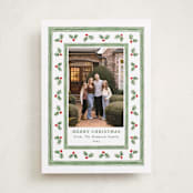 "Holly Berry Frame" - Holiday Cards in Snow by Lauren Jopling - Front