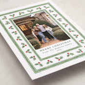 "Holly Berry Frame" - Holiday Cards in Snow by Lauren Jopling - Detail