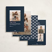 "Joy to the World script" - Holiday Cards in Midnight Clear by Kristen Magee - Back of Card Options