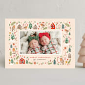 "christmas robin" - Holiday Cards in Berry by iamtanya - Front