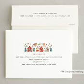 "christmas robin" - Holiday Cards in Berry by iamtanya - FREE Recipient Addressing